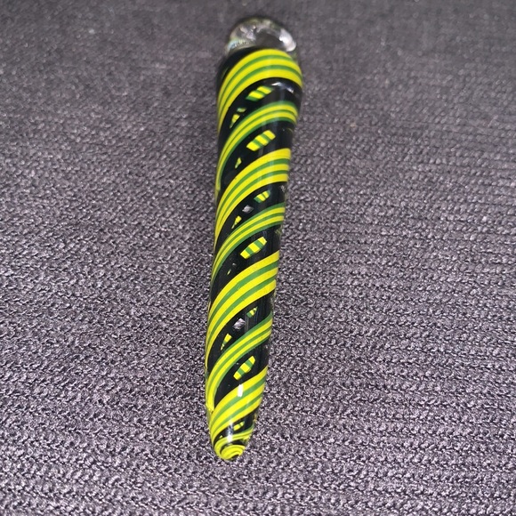 Abstract handmade hand blown glass wearable art pendant for necklace unisex - Picture 6 of 14